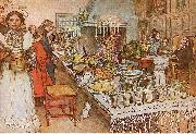 Carl Larsson Christmas Eve oil painting